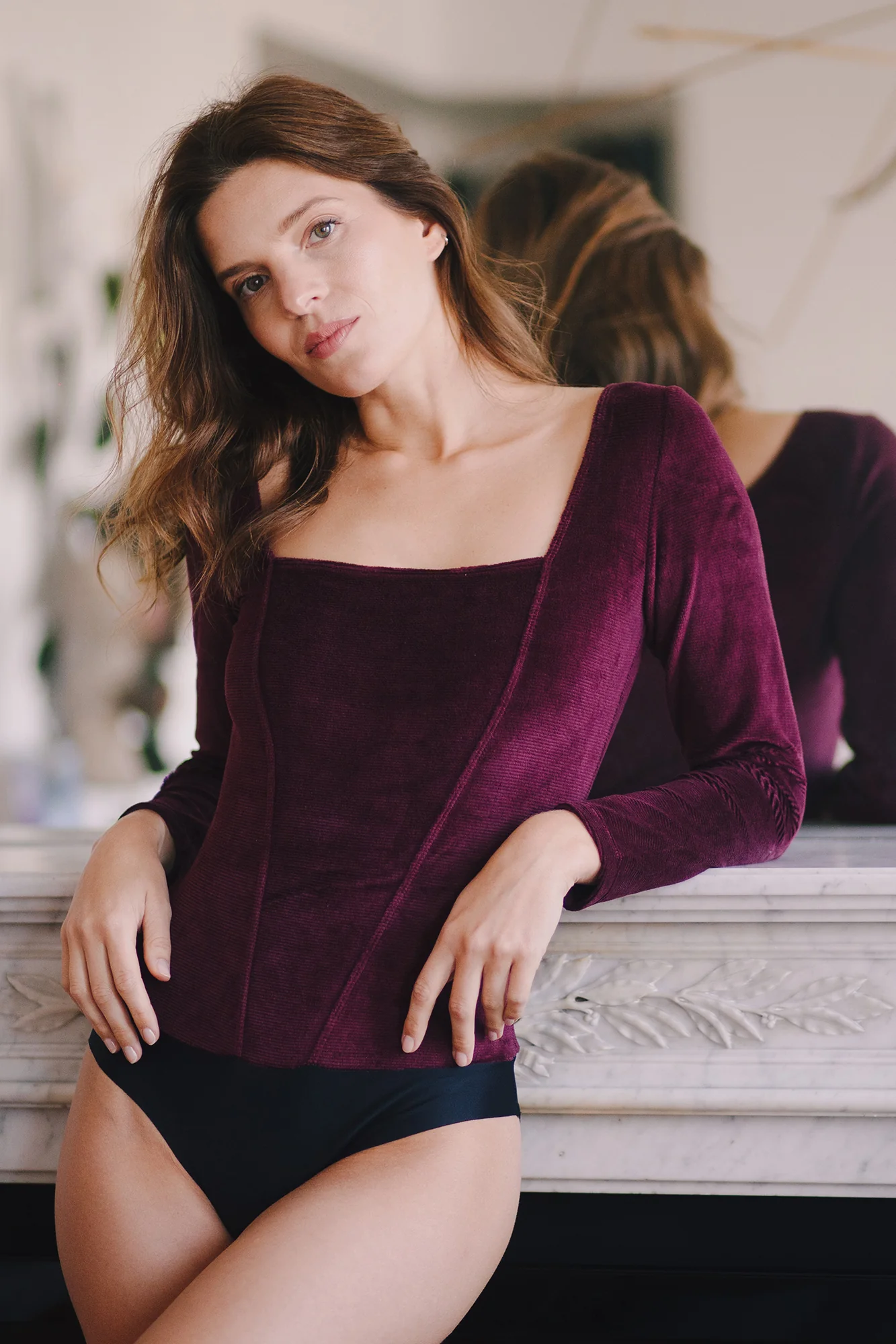 Alma velours prune