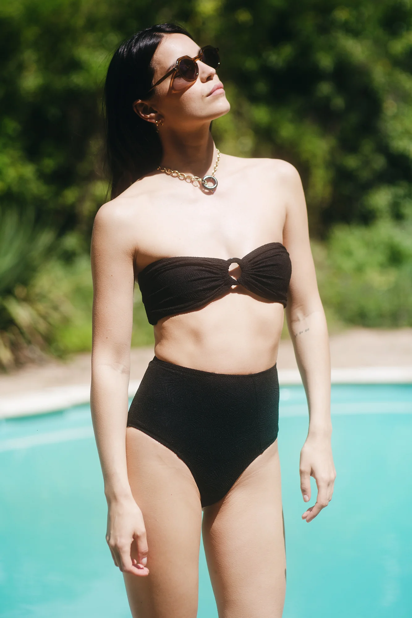 Bandeau Eugène jacquard noir - Image 3
