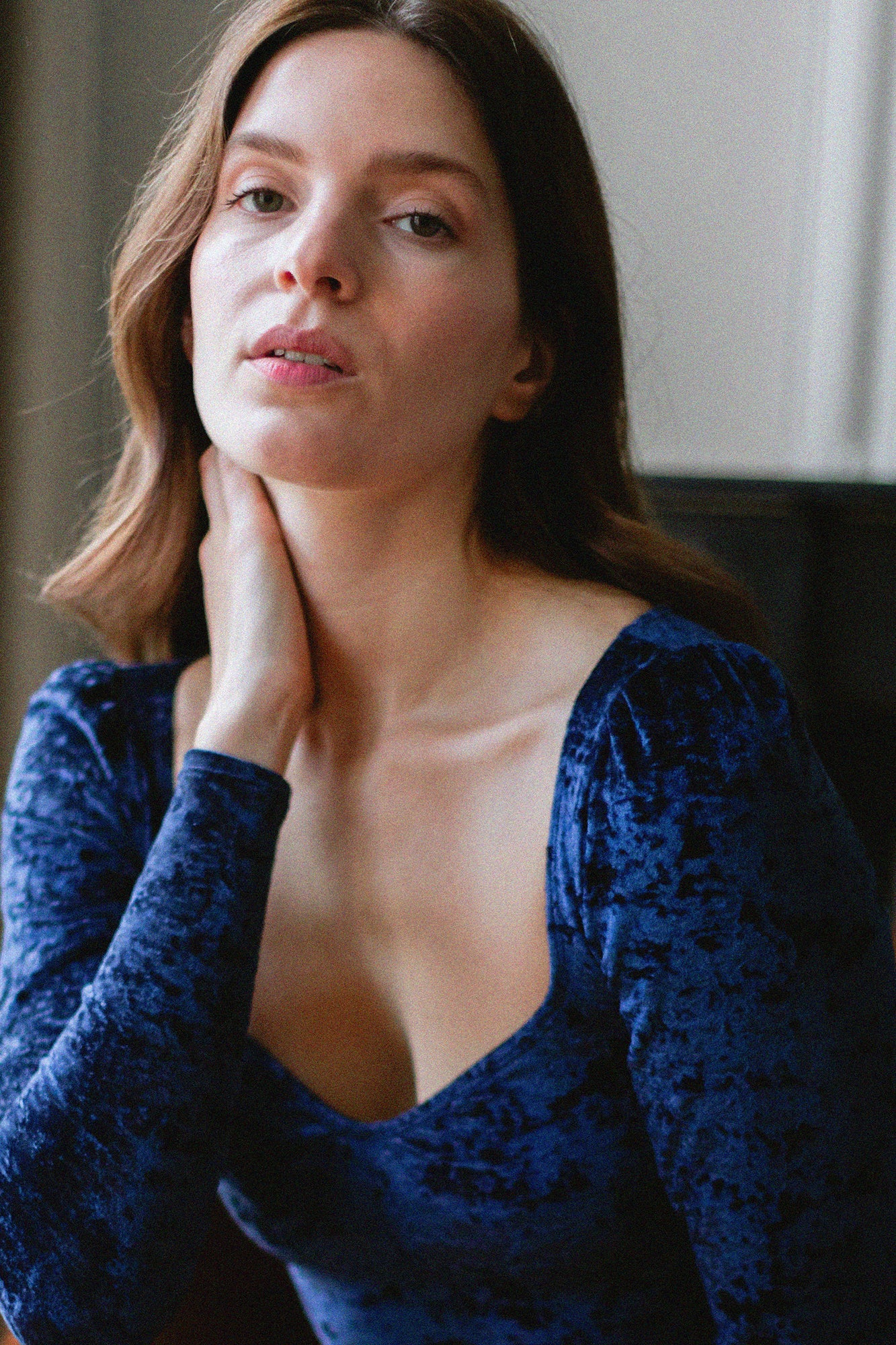 Maria velours bleu nuit - Image 10